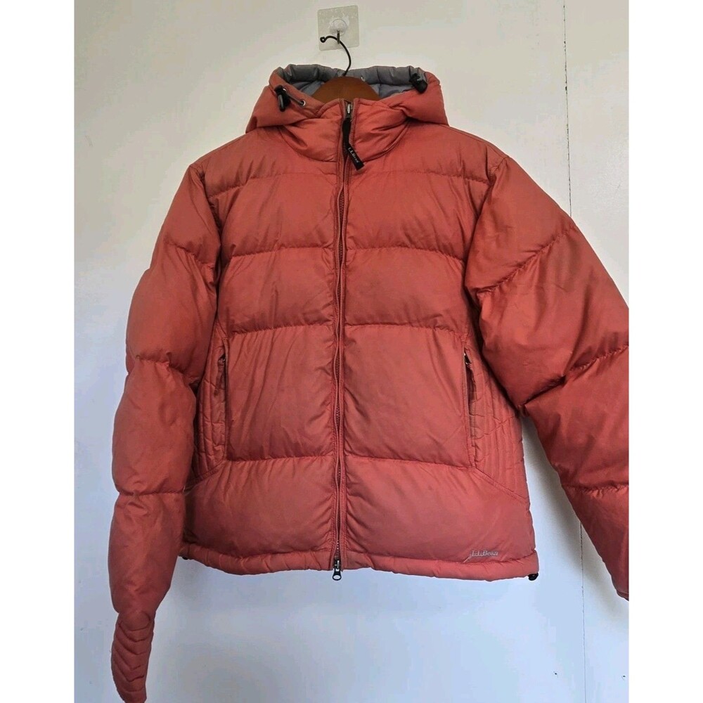 VTG LL Bean Jacket Womens M Goose Down Coat Puffer Hiking Outdoor Y2K Gorpcore